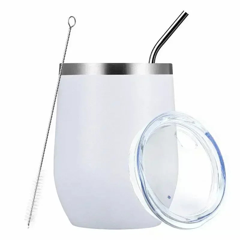 Bombilla Set Includes Yerba Mate Gourd (Cup) with One Bombilla Yerba Mate Gourd Set Double-Wall Stainless Steel Mate Tea Cup