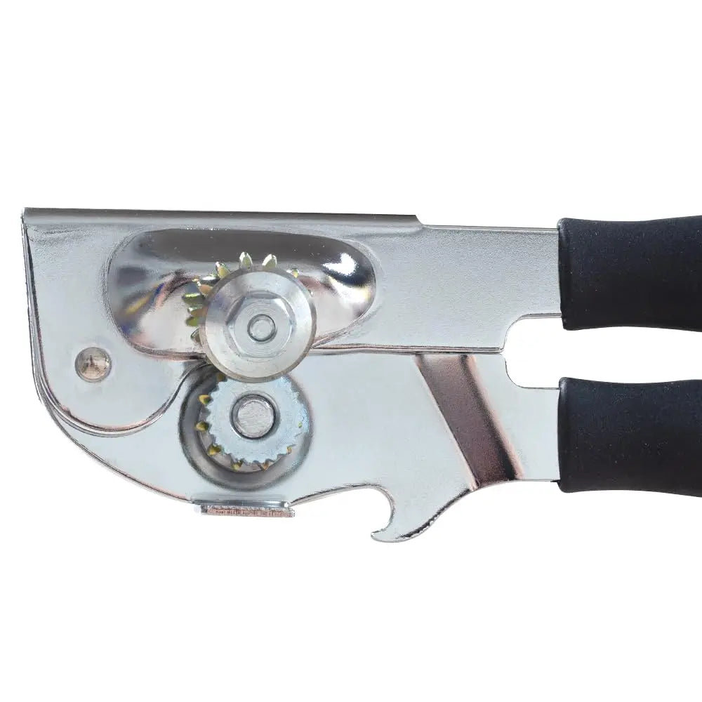 Crank Manual Can Openers,Commercial Heavy Duty Swing Away Can Opener with Long Handle,Black
