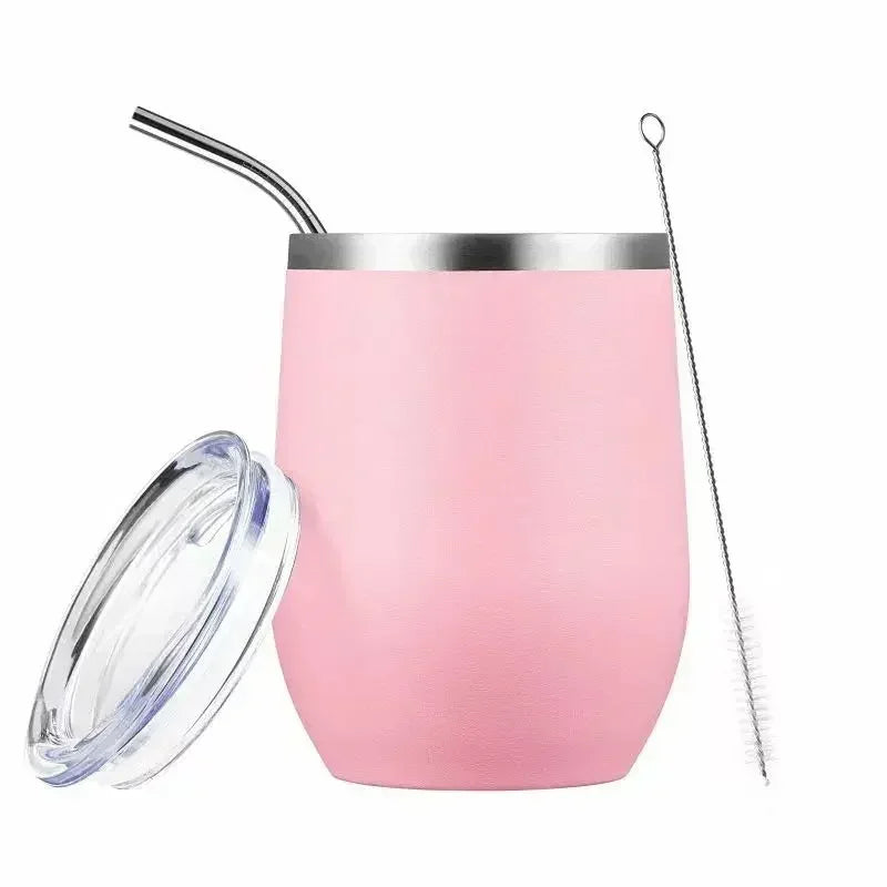 Bombilla Set Includes Yerba Mate Gourd (Cup) with One Bombilla Yerba Mate Gourd Set Double-Wall Stainless Steel Mate Tea Cup