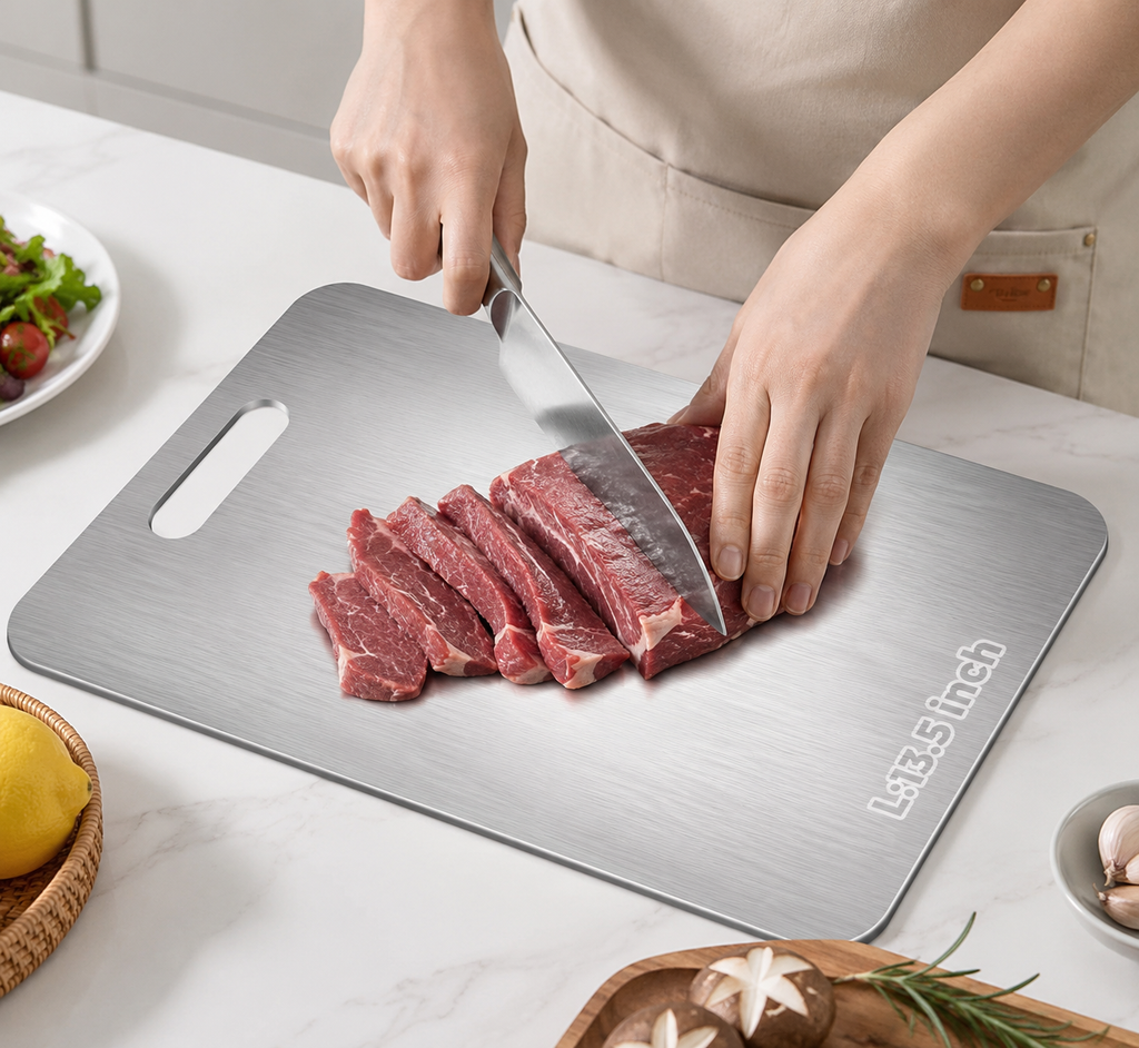 Pure Titanium Cutting Board | 2-Piece Set