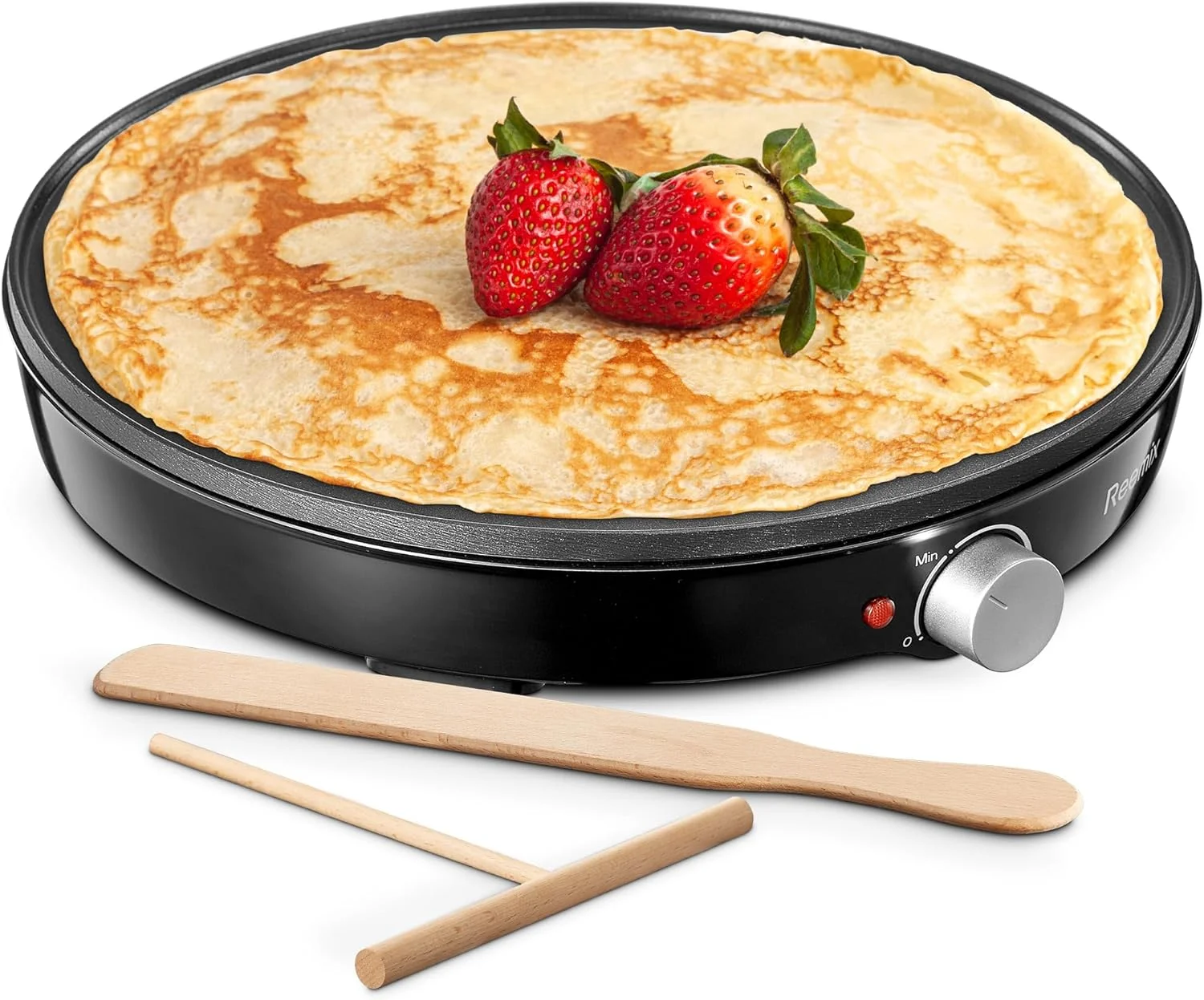 12" Nonstick Electric Crepe Maker with Temperature Control