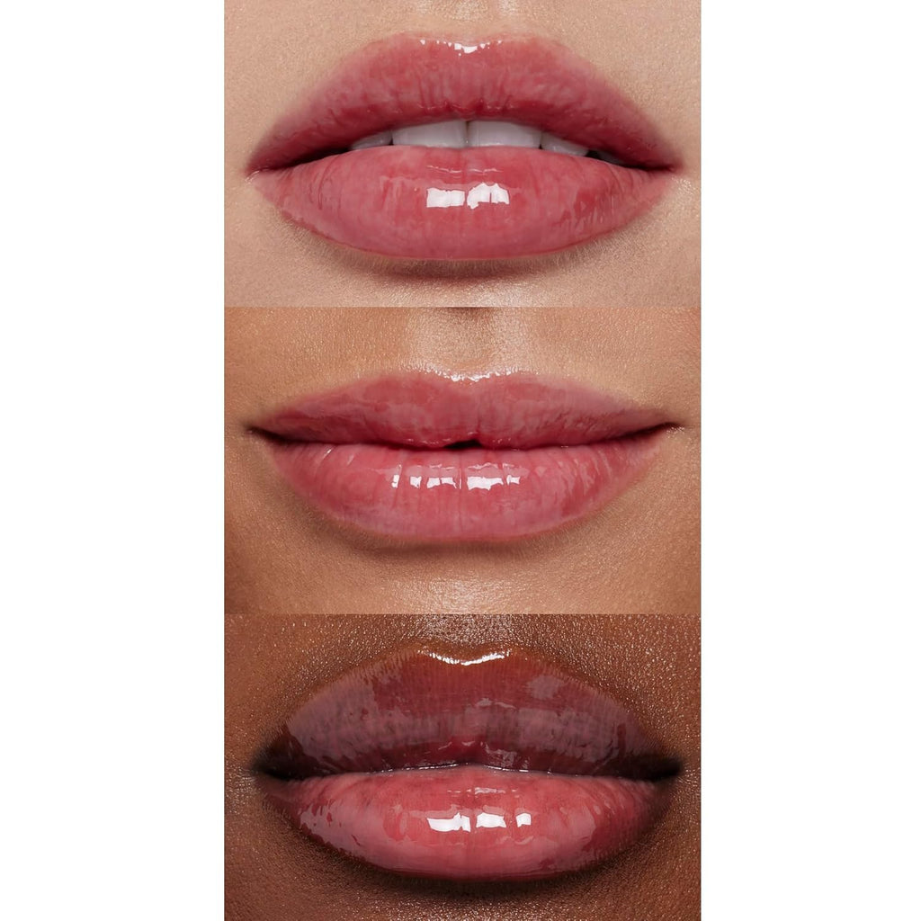 E.L.F. Glow Reviver Lip Oil, Nourishing Tinted Lip Oil for a High-Shine Finish, Infused with Jojoba Oil, Vegan & Cruelty-Free, Rose Envy